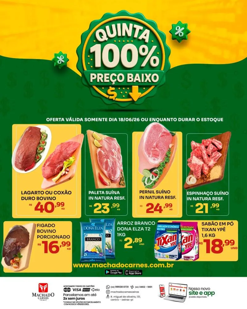 Confira as ofertas da QUINTA 100% na Machado Carnes — imagem 1