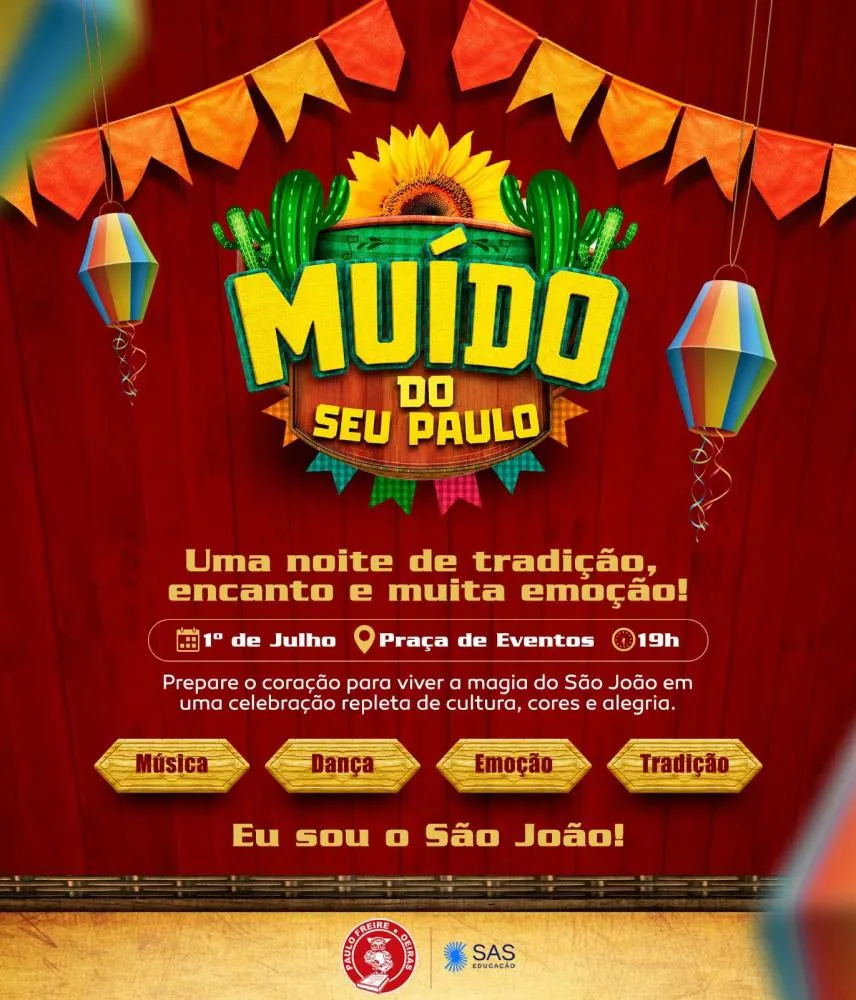 Muido do Seu Paulo será realizado no dia 1º de julho na Praça de Eventos — imagem 1