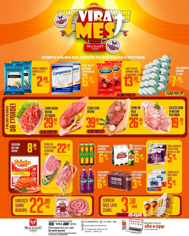 Aproveite as ofertas do VIRA MÊS na Machado Carnes — imagem 1