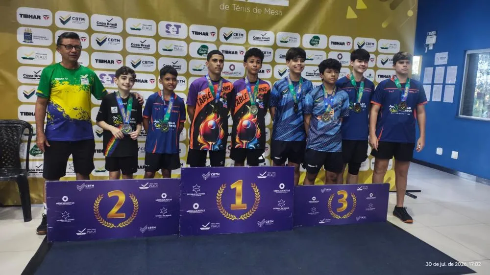 Associação Oeirense de Tênis de Mesa encerra participação na Copa Brasil Ouro com cinco medalhas — imagem 1