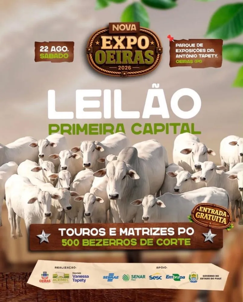 Nova Expo Oeiras 2026 acontece de 19 a 23 de agosto no Parque de Exposições Dr. Antônio Tapety — imagem 3