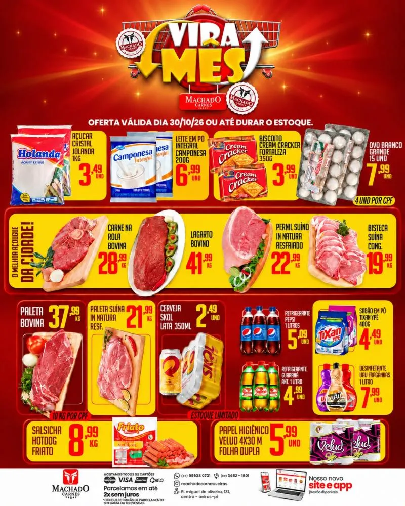 Aproveite as ofertas do VIRA MÊS na Machado Carnes — imagem 1